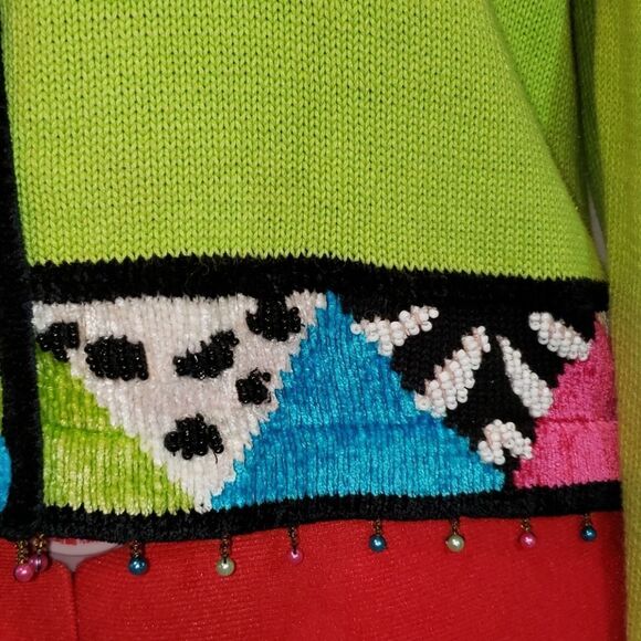 Jack B. Quick Unique Vibrant Colorful Sweater - Picture 4 of 12